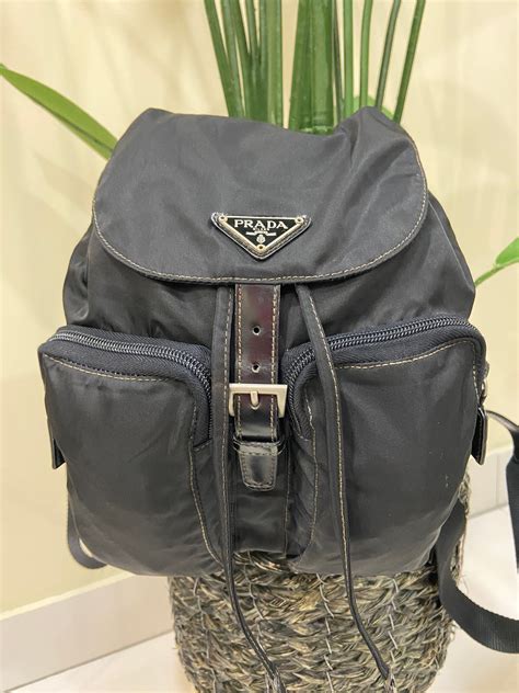 prada backpack second hand|Prada backpack purse.